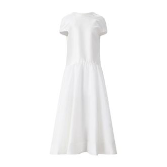 Self Portrait Dames, Jurken, Wit, Maat: XS Satijn