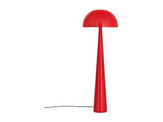 Vente-Unique L&aacute;mpara de pie tipo seta met&aacute;lica - D. 50 x Alt.147 cm - Rojo brillante - RANDALL