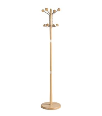 HERDASA Herdasa - Perchero Mod. 420 Herrajes En Cromo Satinado Lacado Natural, 180 Cm(alto)37 Cm(ancho)37 Cm(largo)