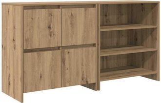 vidaXL Vidaxl - Tableros Lateral 2 pcs Roble artisan 70 x 41 x 75 cm