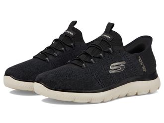 Skechers Mens Summits Key Pace Trainers, Black Mesh, 5.5 UK