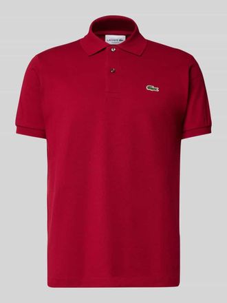 Lacoste Poloshirt mit Label-Stitching Modell L.12.12 CORE in Bordeaux, Größe 3XL
