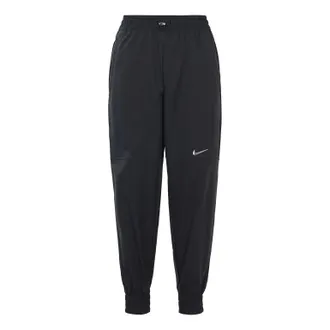 Nike (WMNS) Nike Sportswear Swoosh 3D Logo Woven Sports Pants/Trousers/Joggers Autumn Black CZ8910-010