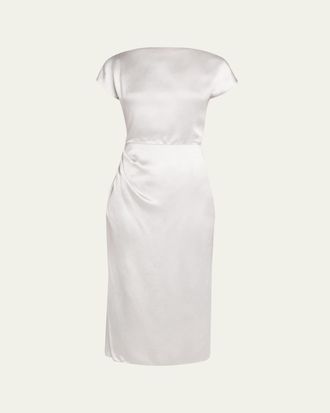 Giorgio Armani Satin Midi Dress