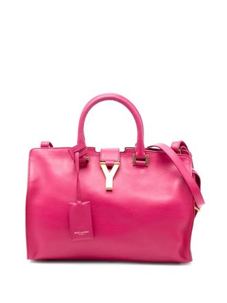 Saint Laurent 2011-2015 Small Calfskin Cabas Chyc satchel - women - Calf Leather - One Size - Pink
