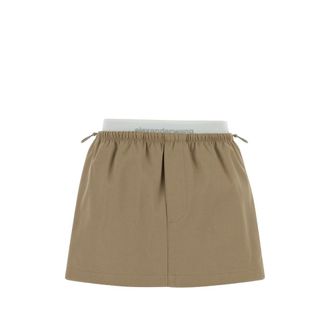 Alexander Wang Logo-waistband Mini Skirt