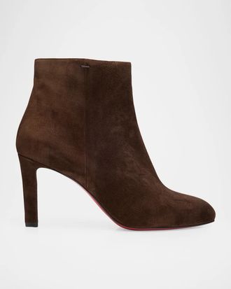 Christian Louboutin 85mm Fannylove Suede Booties