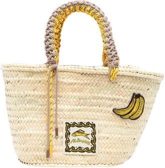 Alemais Mona Midi Macram&eacute; Mand Mand - Dames - Shoppers - Beige - ONE Size - Tassen