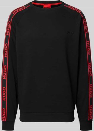 HUGO BOSS Regular Fit Sweatshirt aus reiner Baumwolle Modell LIAM in Black, Größe XL