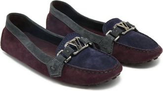 Louis Vuitton Mocassini Oxford in pelle scamosciata - Viola