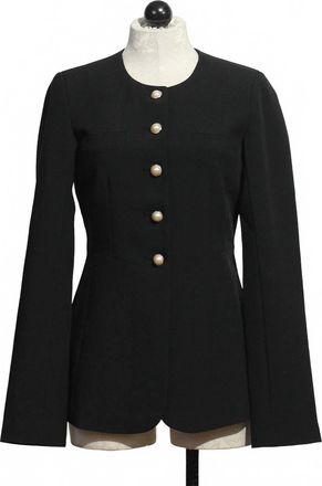 Favorite Daughter Womens Long Sleeve Clocking In Top In Black