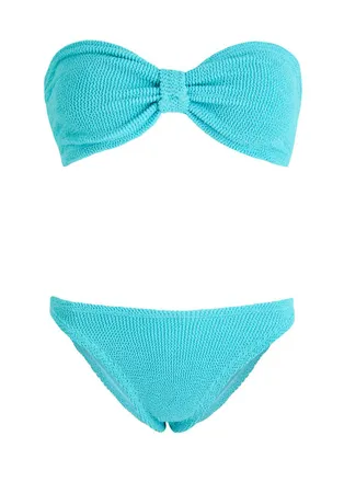 Hunza G Jean Crinkle Bikini - Aqua - One Size