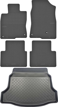 OEM Juego De Alfombrillas De Goma Para Coche Y Alfombrilla Para Maletero Para Honda Civic X Hatchback Desde Marzo De 2017