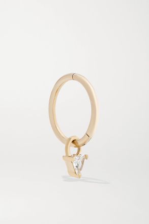 Maria Tash Orecchino A Cerchio In Oro 18 Carati Con Diamanti