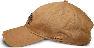 Golden Goose Berretto da baseball Golden Goose Journey in cotone drill ricamato dorato