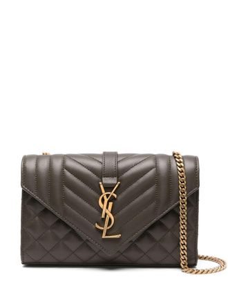 Saint Laurent Envelop kleine schoudertas - Bruin