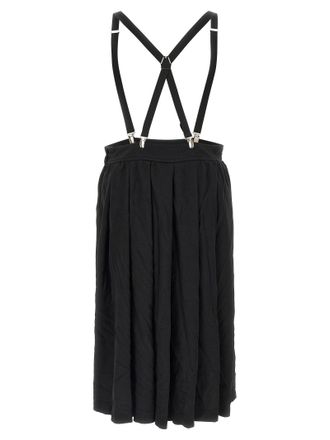 Comme Des Gar&ccedil;ons Wrinkled Polyester Skirt - Black