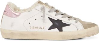 Golden Goose lace-up low-top sneakers - women - Calf Leather/Sheep Skin/Shearling/Calf Suede/Rubber - 37 - White