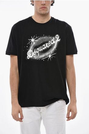 Dsquared2 Crew Neck Cotton T-Shirt with Printed Logo size 3xl