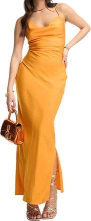 Asos Womens Maxi Dress In Orange