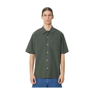 Norse Projects Short Sleeve Shirts - Heren - Korte mouwen Overhemden - Groen - L - Overhemden