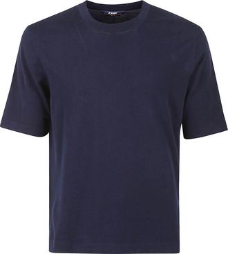 K-Way Blauwe T-shirts en Polos - Heren - T-shirts - Blauw - XL - Tops