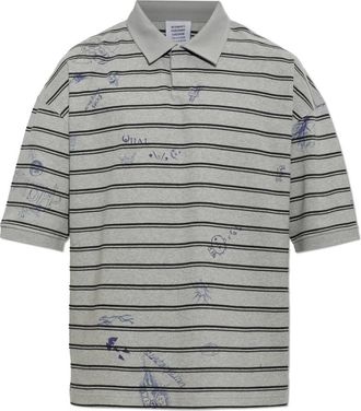 VETEMENTS Katoenen Poloshirt - Heren - Polos - Grijs - XS - Katoen - Tops