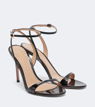 Gianvito Rossi Ribbon patent leather sandals