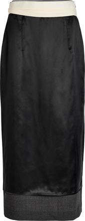 R&oacute;he Inside-out Stretch-wool Midi Skirt - Dark Grey - 34 (UK6 / XS)