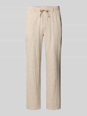 Blend Hose aus Leinen-Baumwoll-Mix Modell MAXIM in Beige, Gr&ouml;&szlig;e 3XL