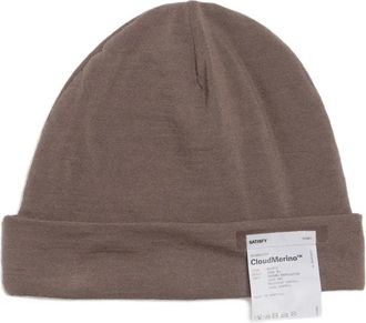 SATISFY CloudMerino wool beanie hat - men - Wool - One Size - Brown