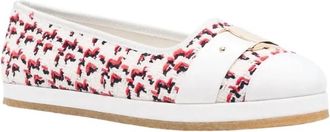 Ferragamo Womens Kacy Woven Espadrilles Flat Shoes In Beige/khaki