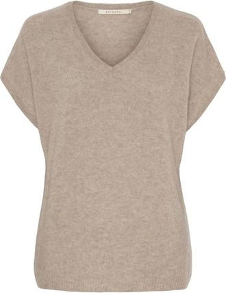 BTF-CPH Camiseta de Cachemira y Merino - Knitwear - Mujer - Beige - 2XL
