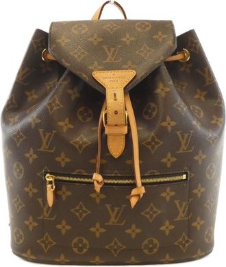 Louis Vuitton Marron Coated Canvas Backpack (Pre-Owned)