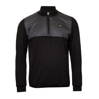 Calvin Klein Heren Golfjack met halve rits (Zwart)