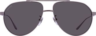 Gucci Grey Pilot Mens Sunglasses GG1311S 001 61