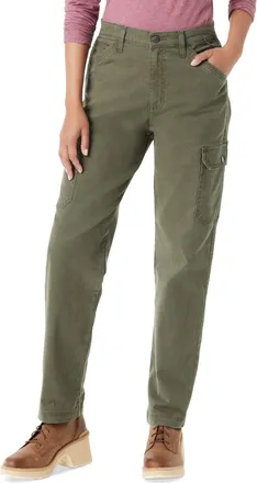 G.H. Bass & Co. Outdoor Straight Leg Cargo Pants Womens Blue Slim Fit Straight Leg FTS554