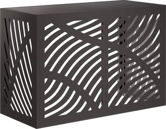 vidaXL Funda Para Aire Acondicionado Negro 90 X 40 X 60 Cm Acero Vidaxl