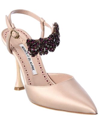 Manolo Blahnik Mabina 105 Satin Pump