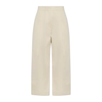 STUDIO NICHOLSON Dordoni Broek - Dames - Broeken - Beige - Maat: 3XS Katoen