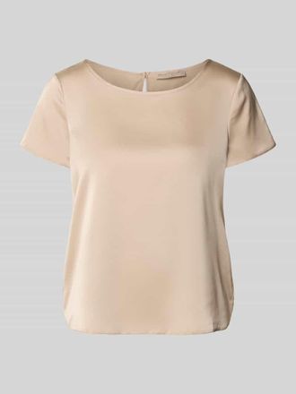 Rinascimento Rinascimento Blusenshirt mit Rundhalsausschnitt und abgerundetem Saum in Beige, Gr&ouml;&szlig;e XL