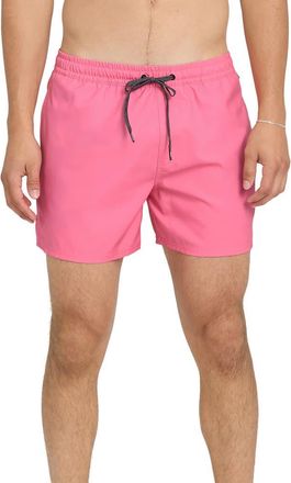 Quiksilver Everyday Volley 15-Inch Swim Trunks in Pink Lemonade at Nordstrom, Size Xx-Large
