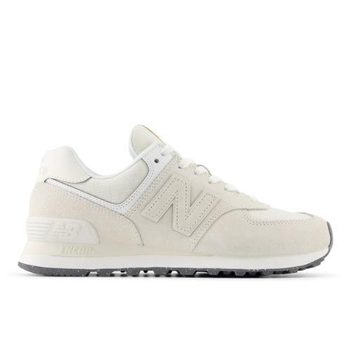 Womens 574 in Beige/White Suede/Mesh, size 3.5 Narrow