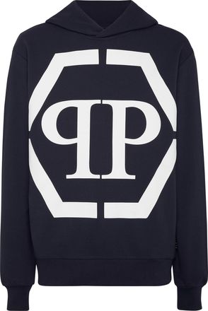パーカー・フーディ Philipp Plein Black Cotton Sweatshirt With Iconic Hexagonal Buy Philipp Plein Black Hexagon Hoodie Sweatshirt | Men
