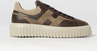Hogan Sneakers H-Stripes in pelle e suede con logo H e suola platform