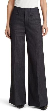 Closed Veola Wide Leg Denim Pants in Dark Blue at Nordstrom Rack, Size 27
