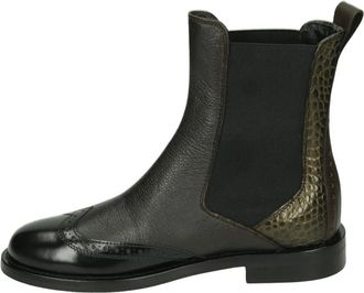 Pertini Schoenen, Dames, Zwart, 41 EU, Leer, 252W33095D4