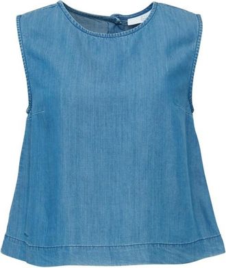 Mazine Tencel Top Top f&uuml;r Damen | blau