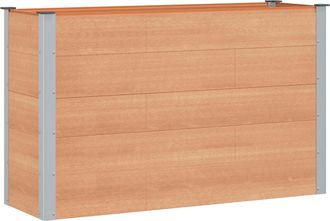 vidaXL Arriate Elevado Marr&oacute;n 150 X 50 X 91 Cm Wpc Y Aluminio Vidaxl