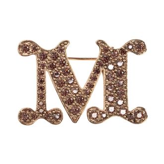 Max Mara Accessoires, Dames, Geel, ONE Size, Facella Broche